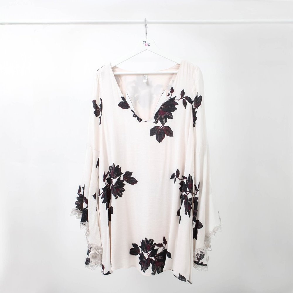 Free People The Wanderer Floral Mini Tunic Dress
